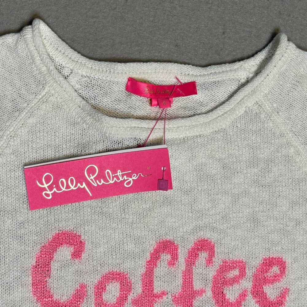 Lilly Pulitzer Sweater Womens Small Danette Coffee Beach Repeat Pullover NWT - Picture 8 of 12